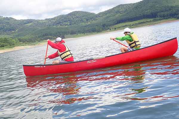 カナディアンカヌーinかなやま湖