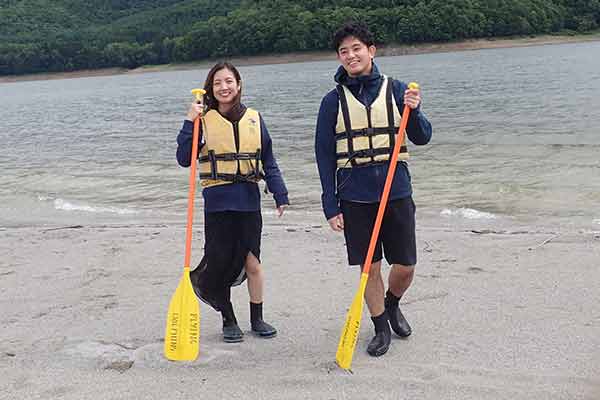 カナディアンカヌーinかなやま湖