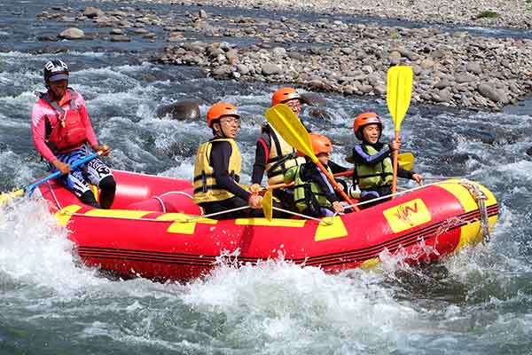 ラフティングin忠別川