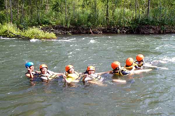 ラフティングin忠別川