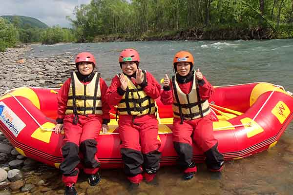 ラフティングin忠別川