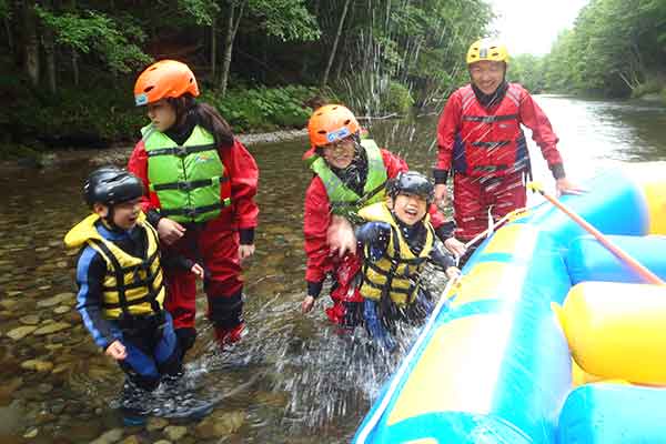 ファミリーラフティングin空知川