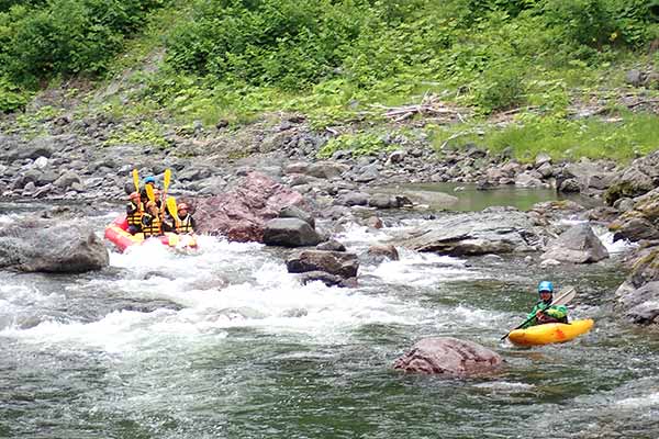 ラフティングin鵡川